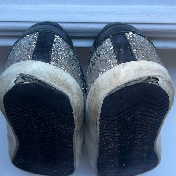 Golden Goose Animal Print Silver Gold Glitter Superstar Sneakers Sz. 38/8 - Picture 10 of 10